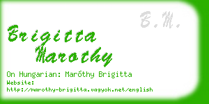 brigitta marothy business card