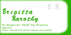 brigitta marothy business card